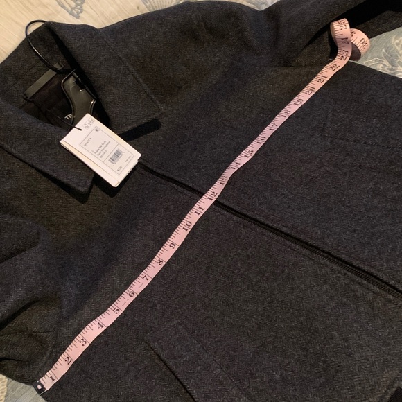 THEORY WYATT RUSH HERRINGBONE WOOL -BLEND JACKET size large brand new - Picture 12 of 14
